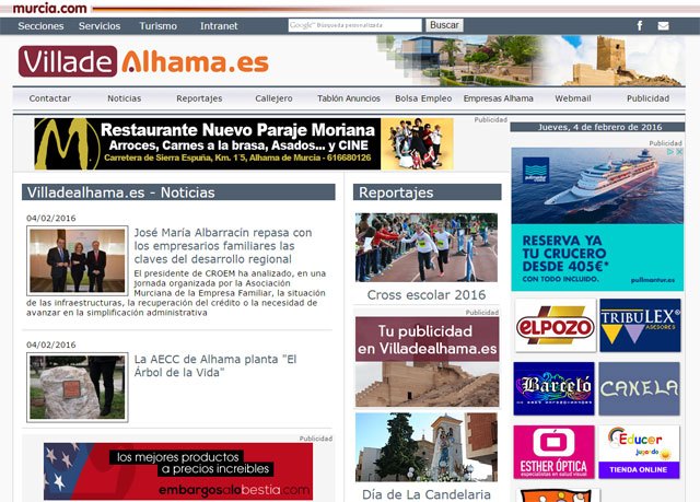 Página principal de Villadealhama.es