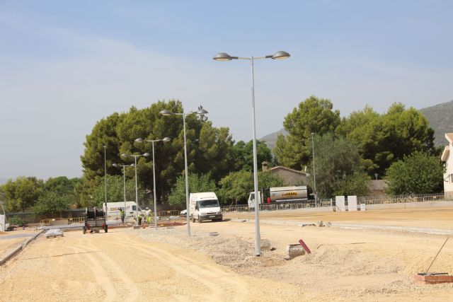 Recta final de las obras del nuevo recinto ferial de Alhama de Murcia