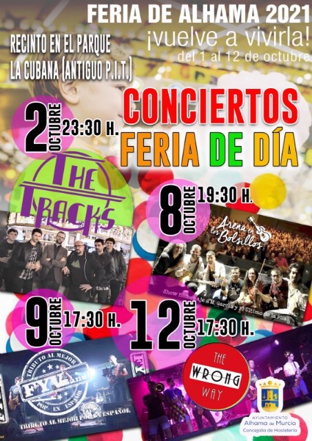 Cambio de hora en los conciertos de la Feria de Día 2021