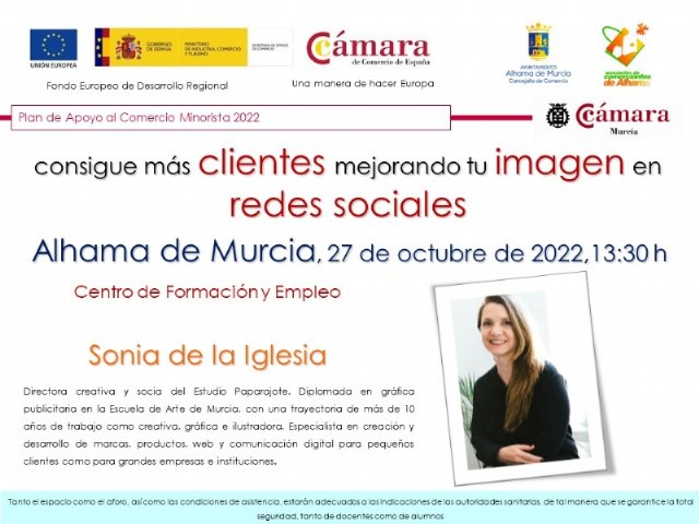 Inscríbete al curso ´Consigue más clientes mejorando tu imagen en redes sociales´