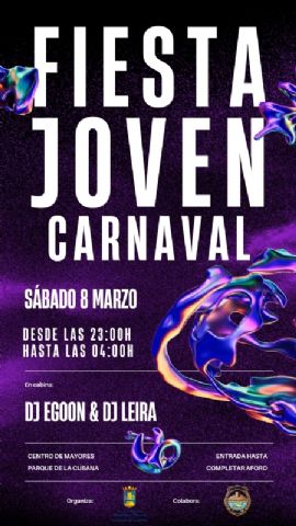 El Centro de Mayores acoge la Fiesta Joven de Carnaval 2025