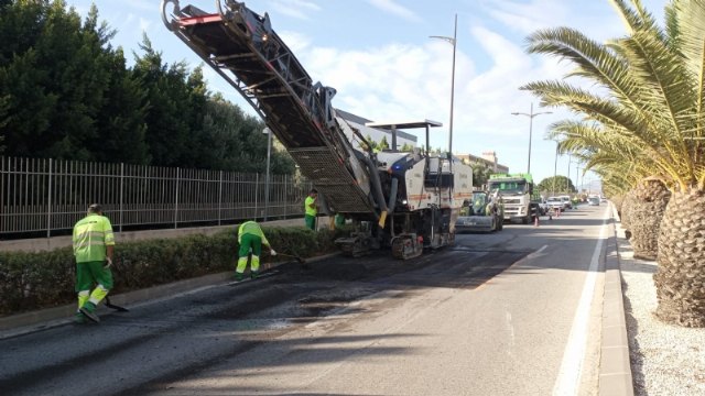 Renovación del firme en la Avenida Antonio Fuertes